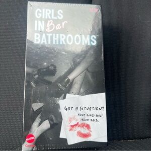 Mattel Girls in Bar Bathrooms Game - Black and Red